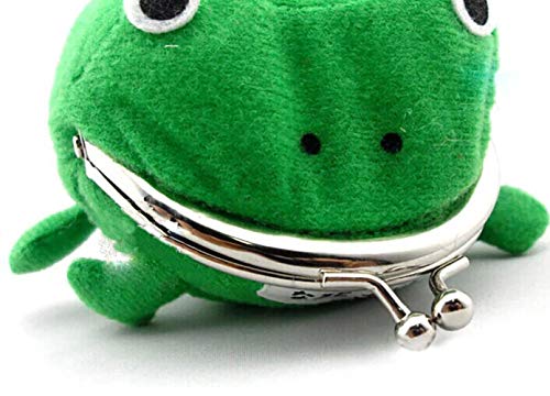 Domccy Cute Green Frog Coin Bag Cosplay Props Plush Toy Purse Wallet for Naruto Lovers and Cosplay Coin purse, shoes and accessories, ladies handbag, backpack