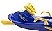 Lucky Bums Plastic Racer Sled, 40-Inch, Blue/Yellow