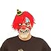 2pcs/set Scary Halloween Latex Mask Clown,Creepy Cosplay Bloody Zomie Ghost Mask With Hair for Adults,Halloween Costume Party Props Masks