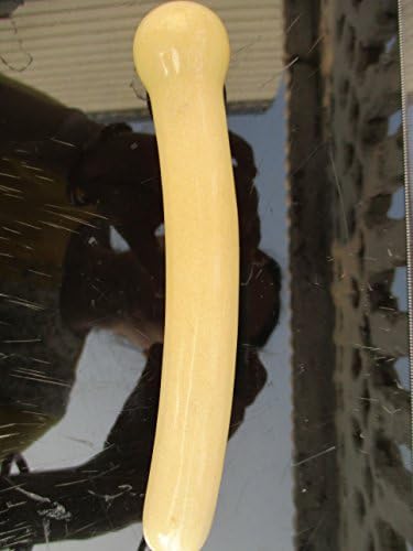 YELLOW JADE MASSAGE CURVED WAND | Yoni Wands |Tantra Healing Wands | Shakti Wands | Handmade Linga