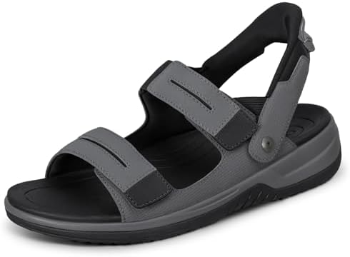 Orthofeet Men\'s Saturn sandals Black Men 11.5 Wide (2E) Orthofeet Men main image 2