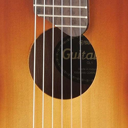Yamaha Acoustic Guitalele, GL1 - A hybrid between guitar and ukulele (70 cm) with 6 Nylon Strings and Fitted Yamaha Gigbag - Tobacco Brown Sunburst - Image 5
