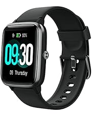 Willful Smart Watch for Android Phones and iOS Phones Compatible iPhone Samsung, IP68 Swimming Waterproof Smartwatch Fitness Tracker Fitness Watch Heart Rate Monitor Smart Watches for Men Women Black