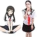 Nuoqi Anime Cosplay Costumes Japan School Sailor Uniform Skirts GC47D-XL A-white-black