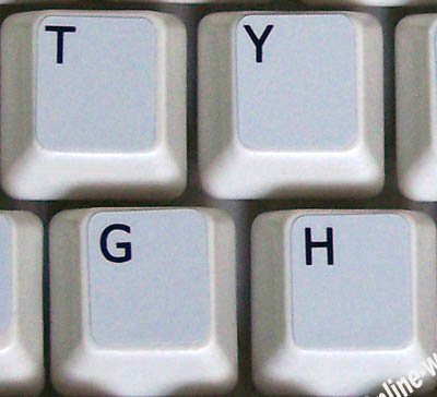 ENGLISH UK NON TRANSPARENT KEYBOARD STICKERS GREY BACKGROUND FOR LAPTOPS COMPUTERS