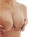 Nature Women's Essentials Deep U Multi-Way Convertible Push Up Plunge Bra - (Apricot 34B)