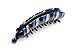 Helen Accessories - Hair Accessories - Made in Korea - Large dark blue, blue and gold banana clip with strong comfortable fold.
