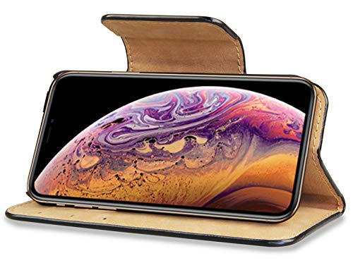 Liili Premium Apple iPhone Xs Flip Pu Wallet Case Desert Tropical Island with Palm Tree Chaise Lounge Suitcase and Three Empty Wooden Signpost Concept Image - Thumbnail 3