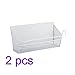YIFAN 2Pack Dormitory Bedside Storage Baskets, Mesh Origanizer for Books Phones Drinks Office Home Table Hanging Organizer Desktop Corner Shelves (White)