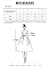 MOLERANI Women's Casual Plain Simple T-Shirt Loose Dress(Purple Gray,L)