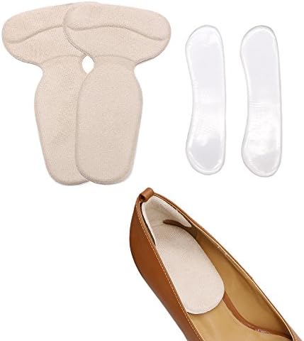 Self-Sticky Back Heel Cushions Kit High Heels Pads Shoe Gel Insert Grips for Blisters Prevention