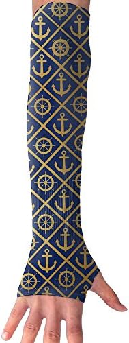 Anchor And Rudder Arm Sleeve Arm Sports Bike Cycling Hiking Arm Warmer Arm Protector Barcer Shooting UV Protection Sun Protection