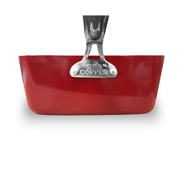 BulbHead Red Copper Square Pan 5 Piece Set by BulbHead, 10Inch Pan