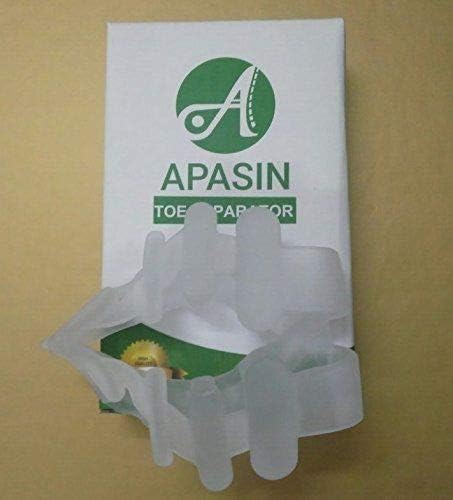 Bunion corrector and toe separators - Gel toe separators and straighteners by APASIN - Foot Spacers and Corrector used for Sports Activities, Yoga Practice & Running(2 Pairs)