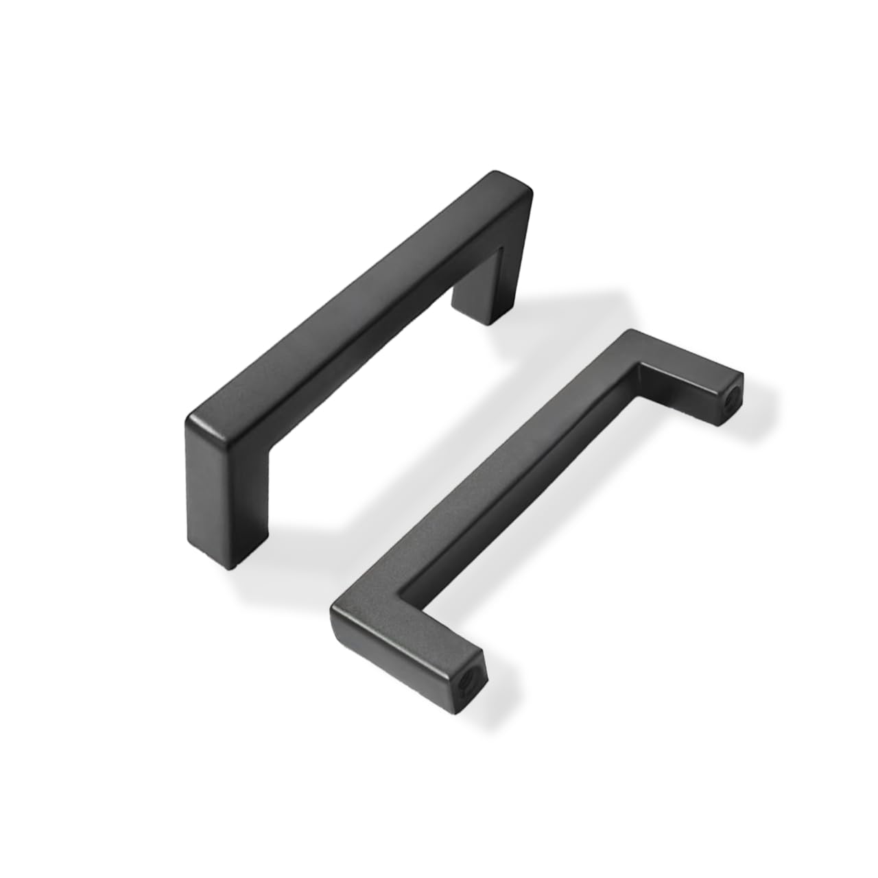 Photo 1 of khtumeware 2 Pack 3 inch Center to Center Solid Matte Black Cabinet Pulls Slim Square Bar Drawer Handles Cabinet Handles Black Drawer Pulls Kitchen Cabinet Hardware