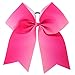 Myamy 7.5 in Large Rainbow Cheer Hair Bows Cheerleading Elastic Pony Tail For Teens Girls Kids 12pcs