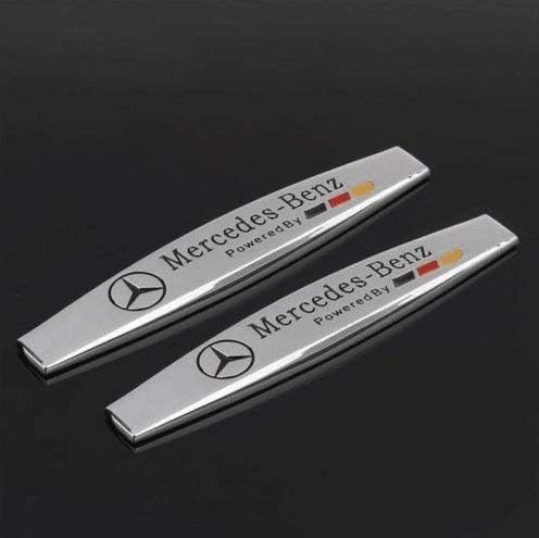 Suitable for Mercedes-for Benz (racing) 2-piece car style accessories zinc alloy badge badge fender sticker