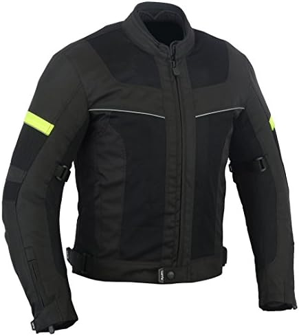 Three-Ply Perforated Summer Motorcycle Jacket (Men’s) 3XL Black