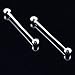 Shirt collar pins Men Silver Gold Plated Tone Steel Collar Tie Pin Stud Barbell Bar Clip Clasp 6CM Brooch