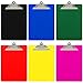 Trade Quest Plastic Clipboard Opaque Color Letter Size Standard Clip (Pack of 6) (Assorted)