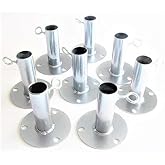 Golden Valley Tools &amp; Tarps 8pcs 3/4" Short Foot Pad Canopy Fitting | Batting Cage Ground Plate Fitting, Fits 3/4" EMT Pipe that has an outer diameter of 15/16"