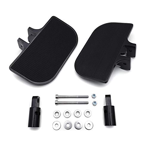 XKHMOTO Motorcycle Black Passenger Mini Floorboards Rear Footboards