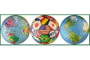EnjoyLife Inc World Collection Globe/International Flags/Earth Golf Ball Gift Set