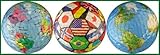 World Collection Globe / International Flags / Earth Golf Ball Gift Set