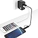 iXCC UL Certified 2 Port Wall Charger, 24W/4.8A Optimal Dual USB Charging Port Universal Charger Adapter for iPhone 7 / 6s Plus, iPad Air Mini 3, Galaxy S Note Series, LG, Nexus, HTC and More - Black