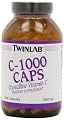 Twinlab C-1000 Caps, 1000mg, 250 Capsules (Pack of 2)