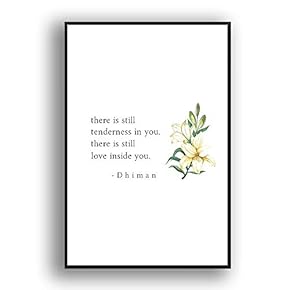 Framed Canvas Wall Art for Living Room, Bedroom Simple Words Canvas Prints for Modern Home Decoration Ready to Hang - 16"x24" inches