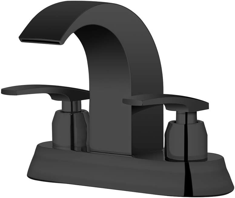 AOEIUV Wasserfall Waschtischarmatur Doppelgriff Waschtisch