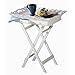 Elegant Shabby White Tv Television Breakfast Tray Stand