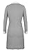 Molliya Maternity Pregnancy Labor Robe Delivery Hospital Nursing Nightgowns Sleepshirts for Breastfeeding Gray