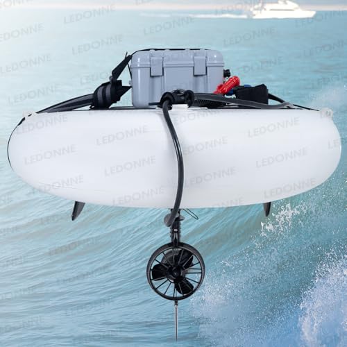 LEDONNE SUP Electric Fin Underwater Thruster Electric Surfboard Electric Surf Fin Electric Fin Thruster for Surfboard Electric SUP Fin Kit