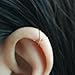 Ear Cuff, 14K Yellow Gold Filled,Sterling Silver 22 gauge Criss Cross X Ear Cuff, Cartilage earring, Fake conch piercing, Holiday Gifts, Gifts for Her, Handmade Gifts,Please select an option