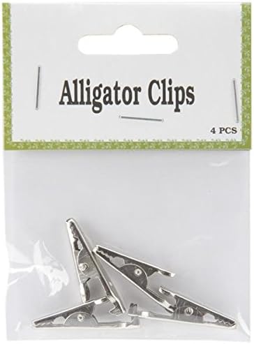 Designer Feathers 12812 Alligator Clips, 4-Piece