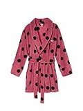 Victorias Secret Cozy Pink Polka Dot Robe Soft Begonia XS/S