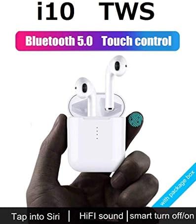AYD Mini Item Battery Remaining Display i10 TWS Bluetooth 5.0 Headset Touch Operation QI Fee Support HiFi Quality Super Stable Connection Intelligent Noise Reduction