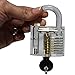 DIY Padlock Kit - comes with Clear Lock, Inner Parts and Tools