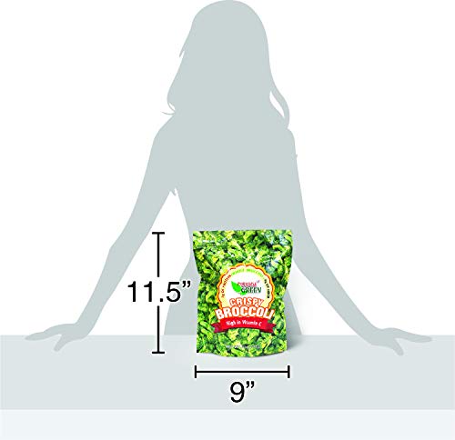 Paradise Green Crispy Broccoli, Vegan, Gluten Free, Dairy Free, Nothing Artificial, 6oz (170g) Bag