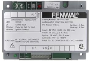 FENWAL CONTROLS 35-655921-001 24/120/240 VAC, 300 MA, 40 SEC. Heat UP, 50/60 HZ, Edge Connector, HOT Surface Control, Ignition Control, Local/Remote Flame Sensor, Series 35
