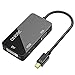 OMorc 3-in-1 Mini DisplayPort (Thunderbolt) to DVI VGA HDMI TV Adapter Cable for Apple iMac and MacBook Surface Book Surface Pro 3/4 ThinkPad X1 – Black