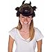 Rittle Furry Buffalo (Bison) Animal Hat, Realistic Plush Costume Headwear, 1 Size