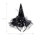 Tinksky Children Halloween Headband Feather Party Witch Hat for Costume Dress up Party Performance Supplies (Black)