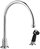 American Standard 7231.000.002 Amarilis Heritage Gooseneck Kitchen Faucet with Spray, Polished Chrome (Handles Not Included)