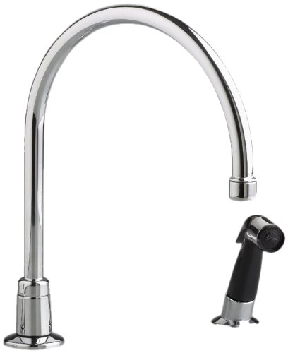 American Standard 7231.000.002 Amarilis Heritage Gooseneck Kitchen Faucet with Spray, Polished Chrome (Handles Not Included)