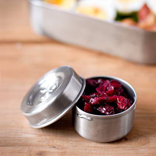 LunchBots Tiny Dips Condiment Containers Set of 3 Perfect Portion