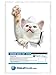Winston & Bear 3D Cat Stickers - 2 Pack - White Reaching Cat Decals for Wall, Stickers for Bedroom - Fridge - Toilet - Room - Retail Packaged
