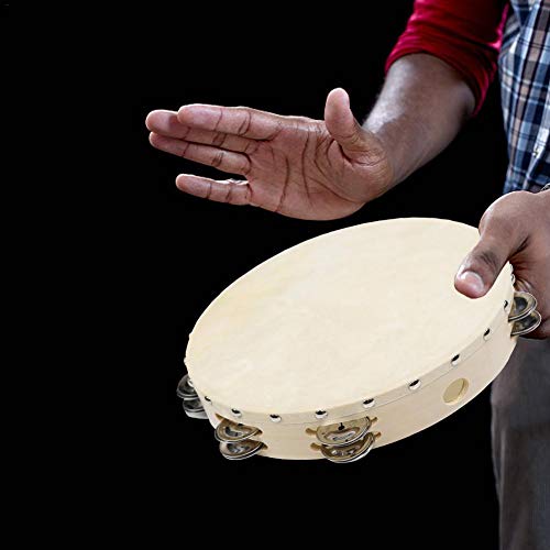 Wooden Jingles Handheld Props Belly Dance Props Tambourine Performance Dance